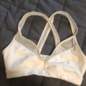 ALO white sports bra
